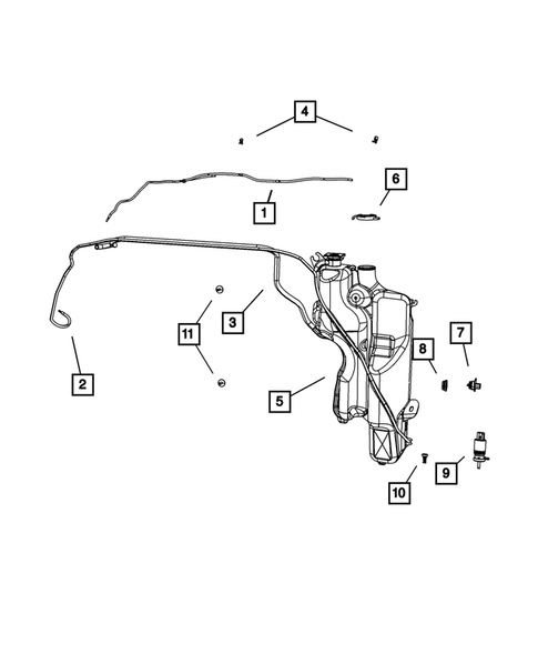 Wiper and Washer System for 2011 Ram 3500 #1