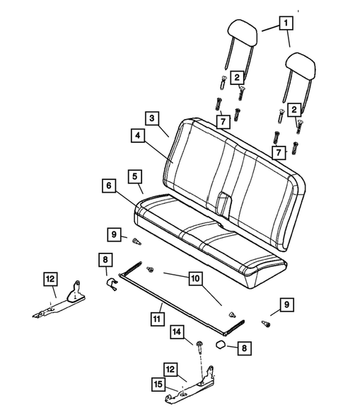 Rear Seats - Third Row for 2009 Dodge Durango #3