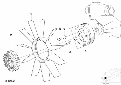 Engine Cooling for 1992 BMW 740i #3