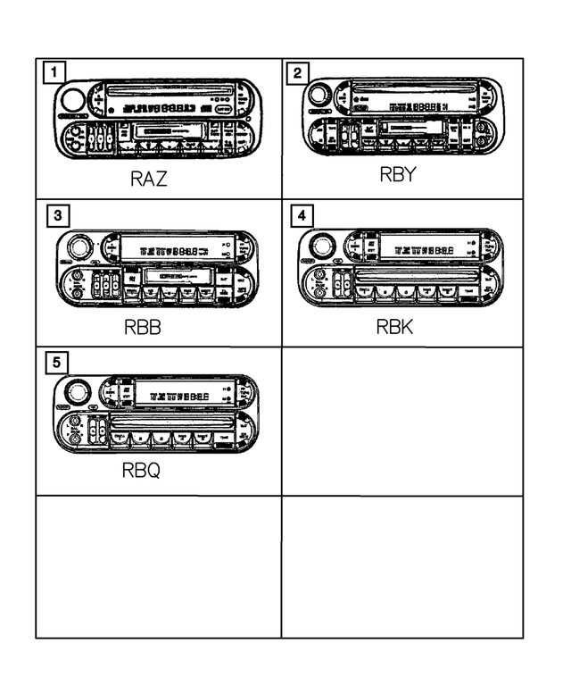 5091605AC - Instrument Panel and Radios and Consoles: Am/fm With Cd And Cassette Radio for Mopar Image image