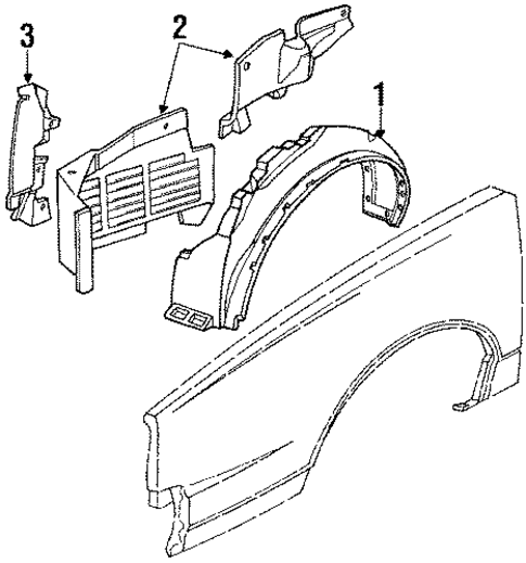 Splash Shields for 1987 Pontiac 6000 #0
