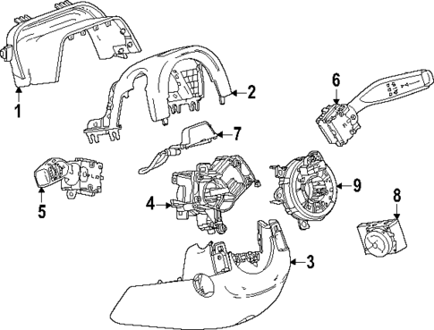 Shroud, Switches & Levers for 2025 GMC Yukon #0