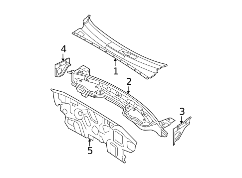 Cowl for 2009 Hyundai Tucson #0