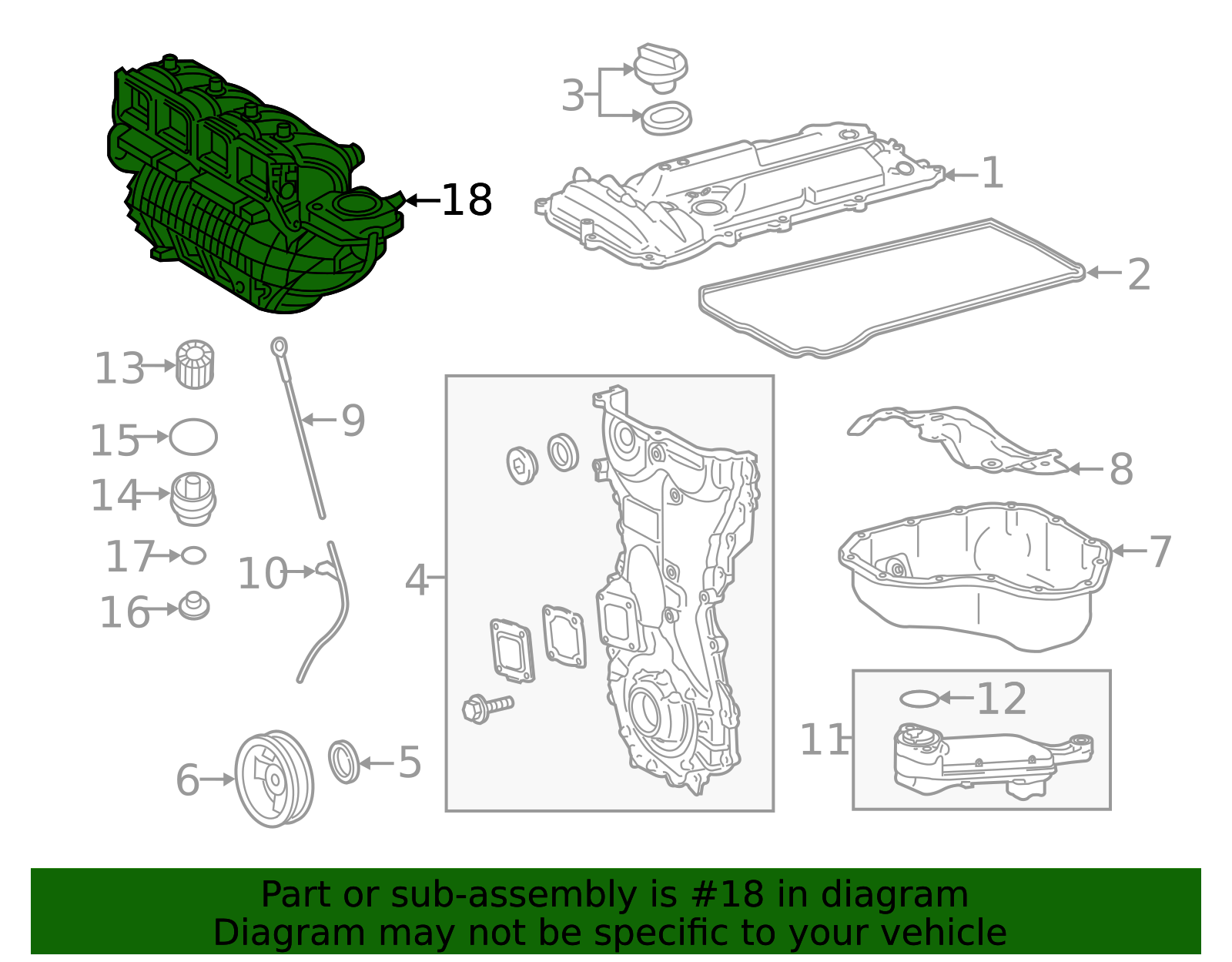 2011-2019 Toyota Intake Manifold 17120-36060 | Toyota Parts Center