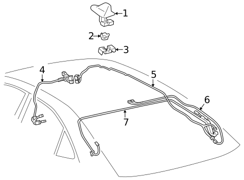 Antenna & Radio for 2010 Lexus HS250h #0