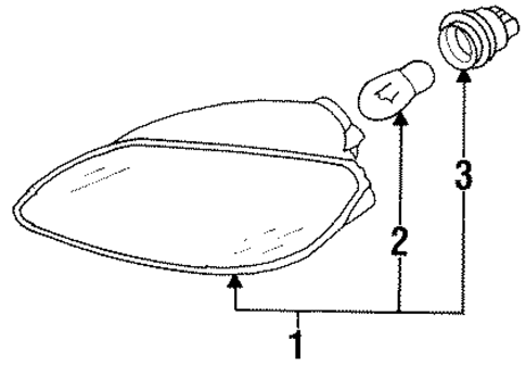 Signal Lamps for 1999 Ford Escort #0