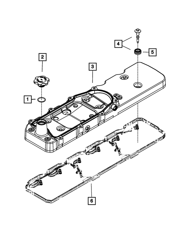 68005453AA - Engine 6.7L Cummins (Diesel): Cylinder Head Cover Isolator for Mopar Image