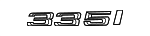 51147166218 - Body: Nameplate for BMW: 335i Image