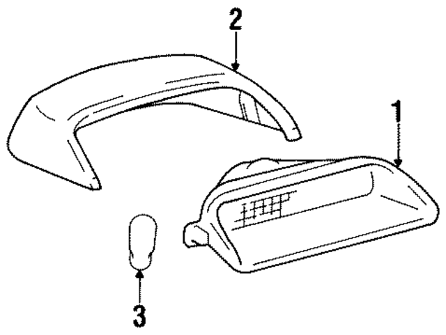81570AC010E0 - : Center High Mount Stop Light for Toyota Image