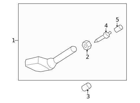 Tire Pressure Monitor Components for 2009 Saab 9-7x #0