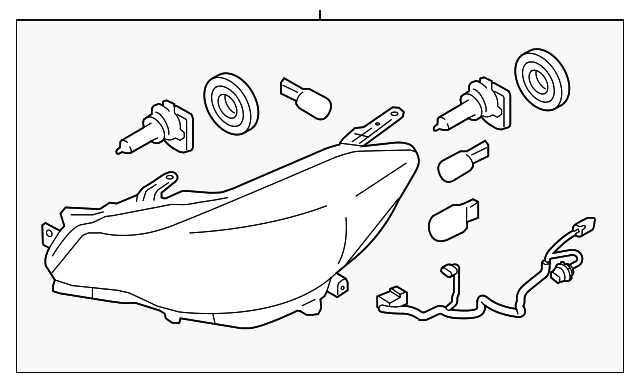 Evan-Fischer Passenger Side Headlight For 2015-2016 Subaru Impreza - CAPA Certified