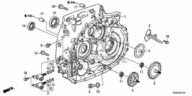 AT Flywheel Case (1) for 2014 Honda Accord #0