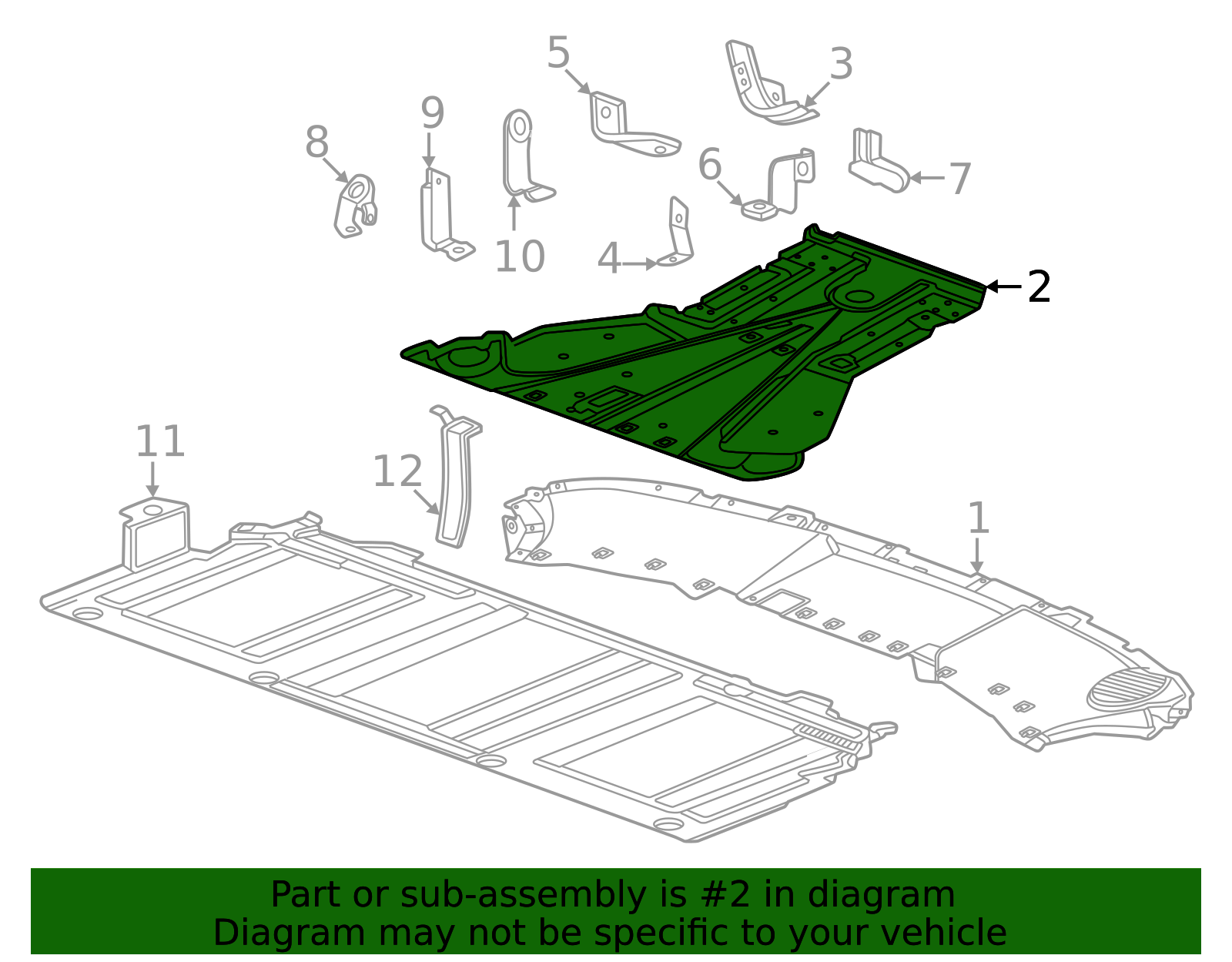 85517543 - High-Quality Floor Pan Splash Shield for AutoNation Parts