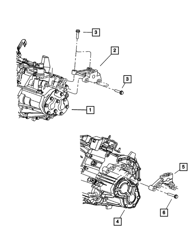 « 4668578AD – Engine Mounting : Support Moteur Socle, Côté Gauche pour Mopar Image »