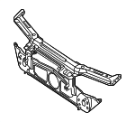 51717111691 - Body: Radiator Support for BMW: 323Ci, 323i, 325Ci, 325i, 325xi, 328Ci, 328i, 330Ci, 330i, 330xi, M3 Image