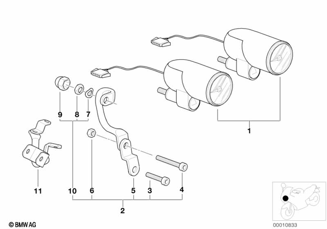7119902984 - Instruments: Fillister-Head Screw - M8X40-8.8-zns3 for BMW-Motorrad Image image
