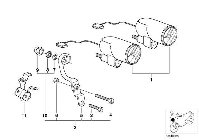 7119902984 - Instruments: Fillister-Head Screw - M8X40-8.8-zns3 for BMW-Motorrad Image