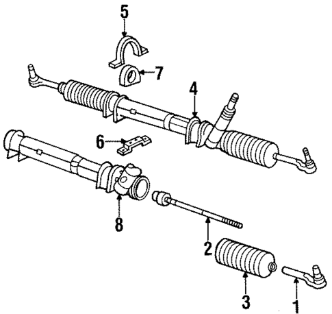 Steering Gear & Linkage for 1986 Dodge Omni #0