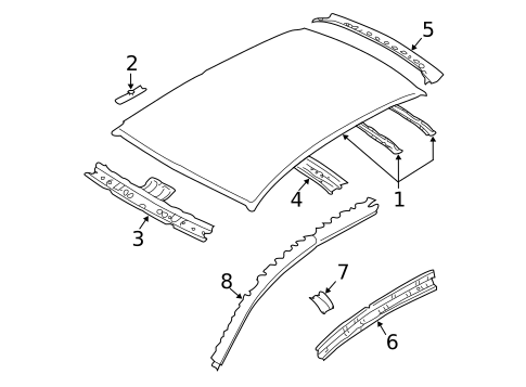 Roof & Components for 2011 Subaru Impreza #0