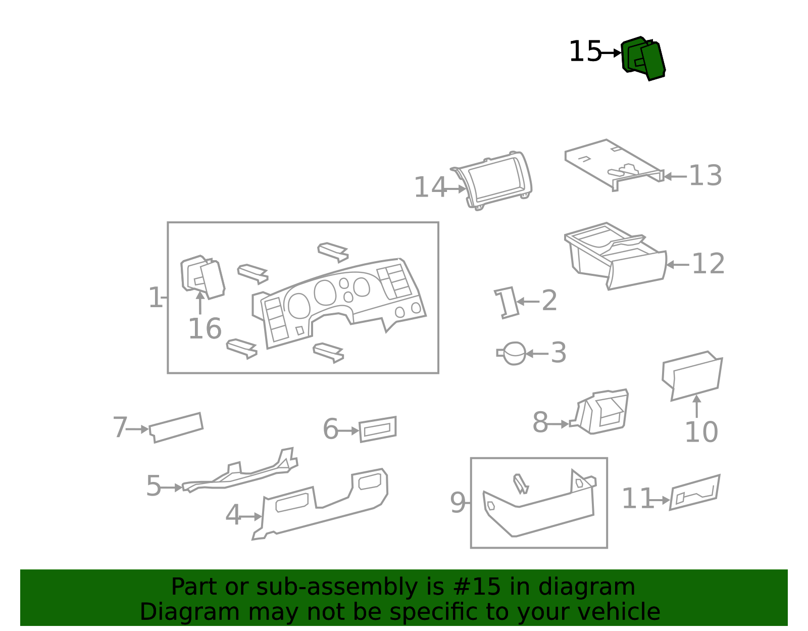 55670-0C010 - Dashboard Air Vent 2007-2022 Toyota | Longo Toyota Parts