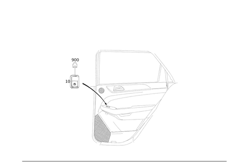 Switch Rear Door Lining for 2015 Mercedes-Benz B Electric Drive #0