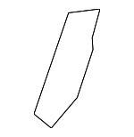 5G0886331C4PK - Body: Back Frame Trim for Volkswagen: Arteon, e-Golf, Golf, Golf Alltrack, Golf R, Golf SportWagen, GTI, ID.4, Taos Image