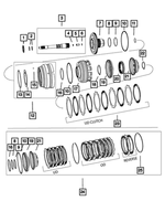 4799088 - 545RFE; 5-Speed; Automatic Transmission: Transmission Snap Ring for Mopar Image
