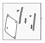 833001FE0A - : Quarter Glass for Nissan: Cube Image