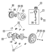 4471933 - Engine 3.8L Six Cylinder: Drive Plate Backing Plate for Chrysler: 300, 300M, Concorde, Pacifica, PT Cruiser, Sebring, Town &amp; Country, Voyager | Dodge: Avenger, Caravan, Challenger, Charger, Grand Caravan, Intrepid, Journey, Magnum, Neon, Nitro, Stratus | Jeep: Wrangler Image
