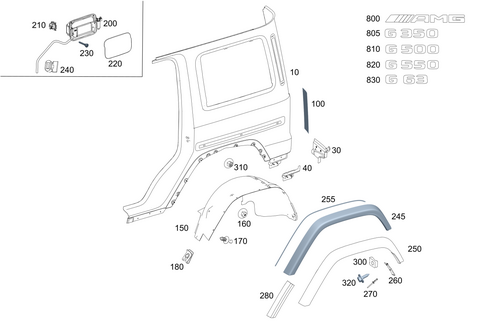 Rear Fender for 2019 Mercedes-Benz G 63 AMG&reg; #0