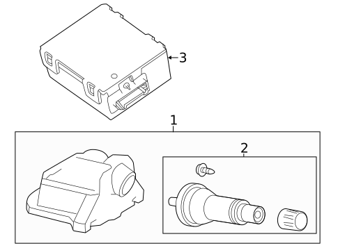 Tire Pressure Monitor Components for 2021 Land Rover Range Rover Velar #0