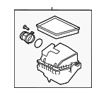 T2H34300 - : Air Cleaner Assembly for Jaguar: F-Pace, XE, XF Image