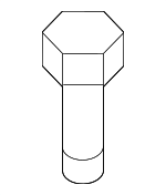 1129410256K - Steering: Power Steering Pump Bolt for Hyundai: Azera, Equus, Genesis, Santa Cruz, Santa Fe, Santa Fe Sport, Santa Fe XL, Sonata, Tiburon, Tucson Image