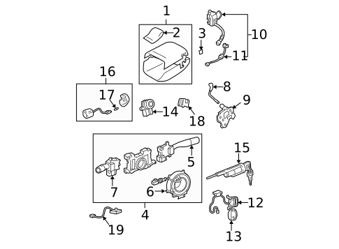 Gear Shift Control for 2001 Toyota Avalon #0
