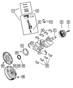 5019316AA - Engine 3.7L Six Cylinder [EKG]: Piston Pin And Rod for Mopar Image