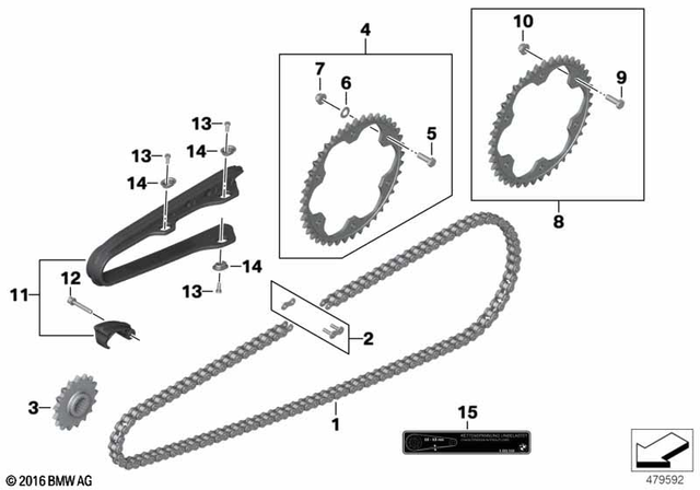 33818533977 - : Sprocket Wheel Set - Z=42; M10 for BMW-Motorrad Image