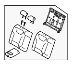 89400GG140D21 - Body: Seat Back Assembly for Kia Image