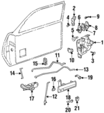 16637570 - Body: Lock Assembly for Buick: Skylark | Oldsmobile: Achieva | Pontiac: Grand Am Image