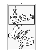 92216403 - Body: Rear Rail Assembly for Chevrolet: Camaro Image