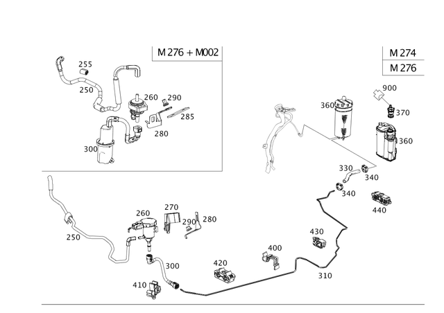 2124711115 - Fuel System: Purge Line for Mercedes-Benz: E350, E400 Image image