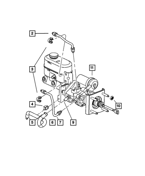 Power Brake Booster for 2007 Dodge Ram 3500 #1