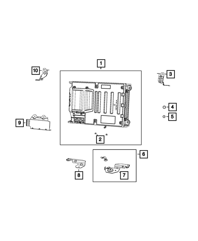 4610380AA - : Battery Cover for Mopar Image