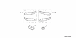 8F23S9V10020 - Accessory Components: BRACKET, BUMPER GARNISH for Honda Image