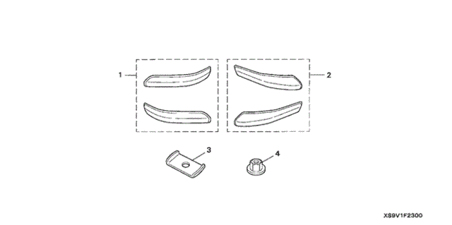Bumper Garnish (Front/RR) (1) for 2005 Honda Pilot #0