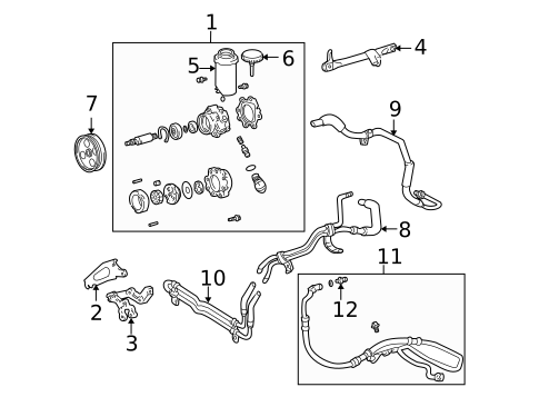 Pump & Hoses for 2001 Lexus IS300 #0