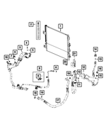 68399029AA - Air Conditioners and Heaters: Condenser And Low Temperature Radiator Cooler for Mopar Image