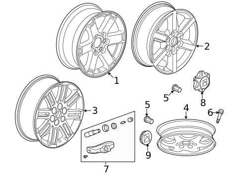 Wheels for 2009 Saturn Outlook #0