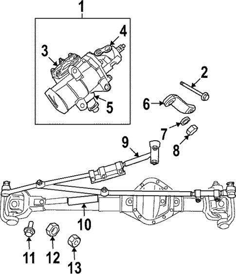 Steering Gear & Linkage for 2007 Dodge Ram 2500 #0