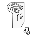 4H0898037B - HVAC: Heater Core for Audi Image