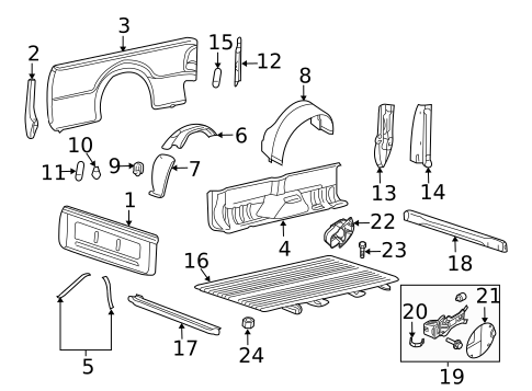 Front & Side Panels for 2008 Ford F-350 Super Duty #0